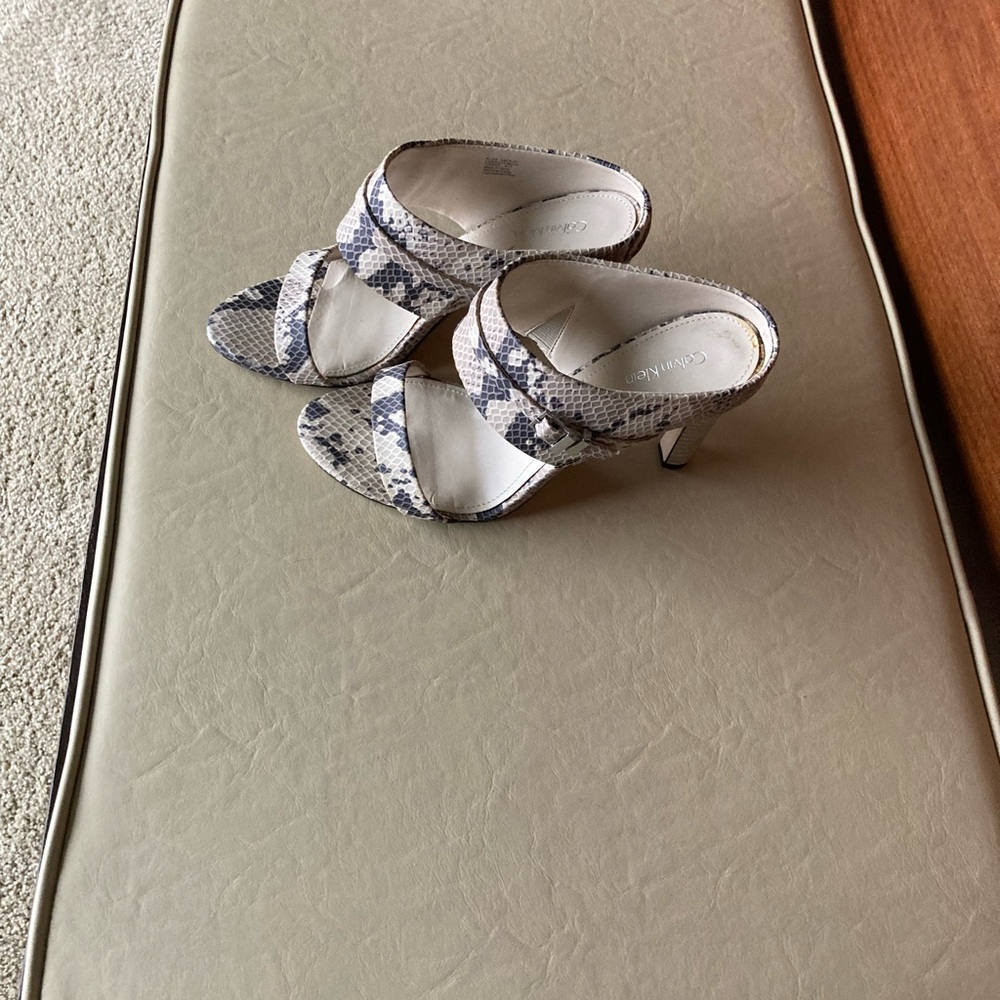 Calvin Klein slip on stilettos.